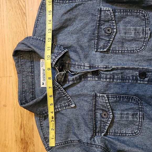 OshKosh B'gosh Blue Denim Women's Jacket Size M RARE barn Chore On Trend - Picture 11 of 14